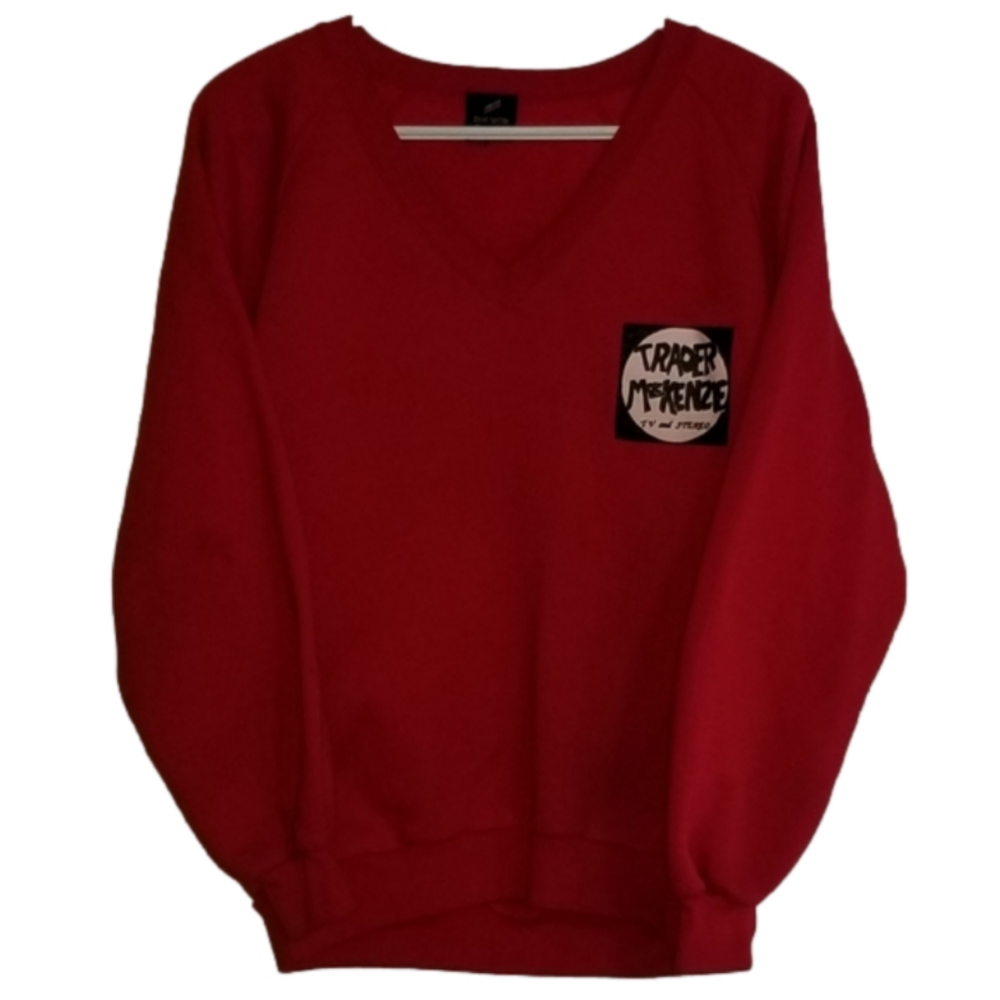 Vintage Daniel Hecter V Neck Sweater Trader Joe's TV And Stereo Size S